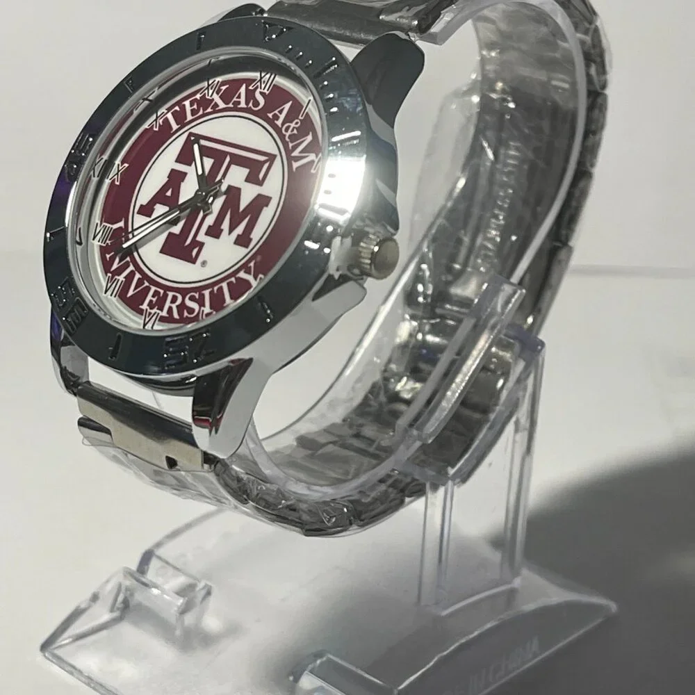 Texas A&M Aggies NCAA Stainless-Steel Watch NEW - Picture 3 of 8